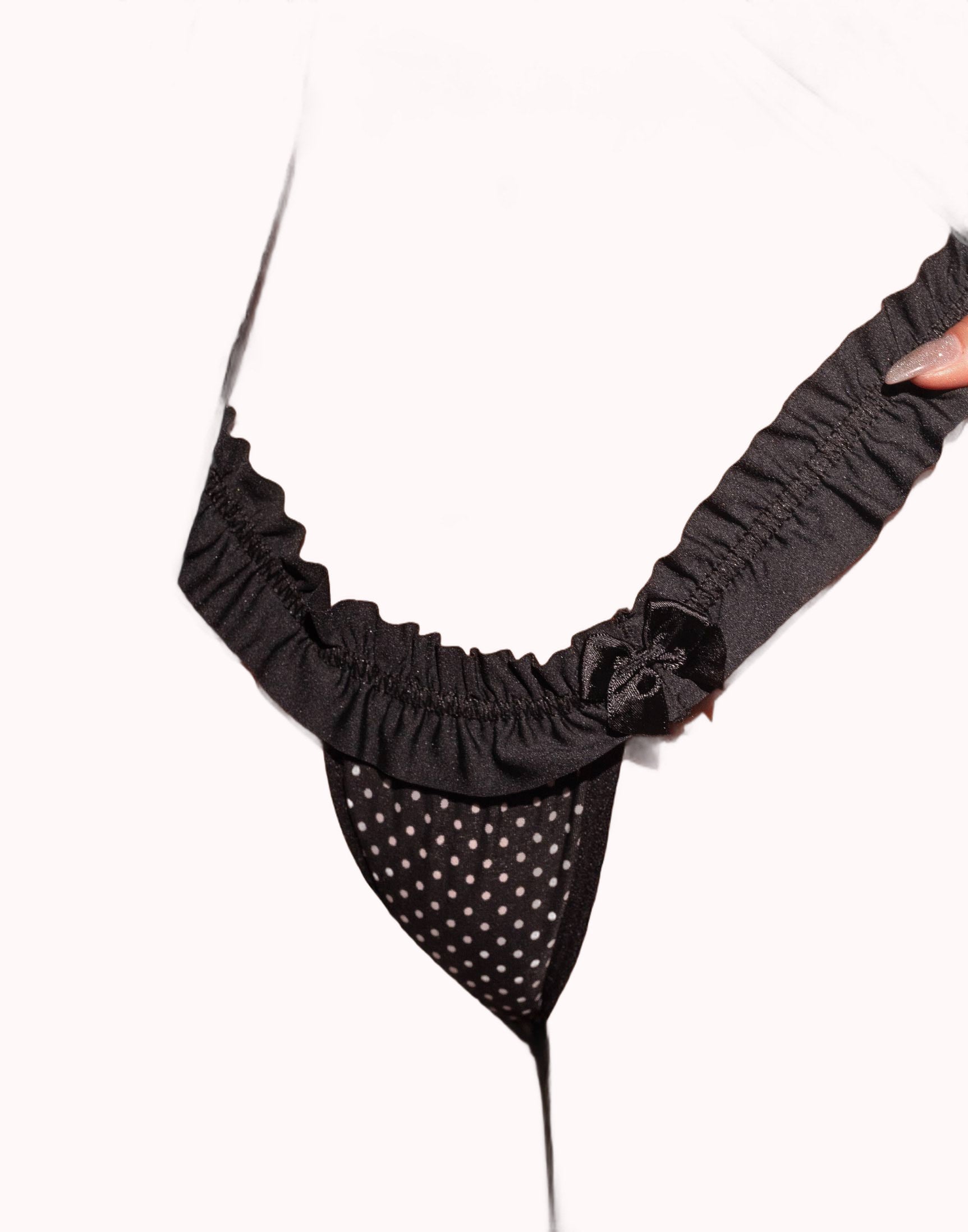 Camisola em poá com calcinha – Doce Malícia