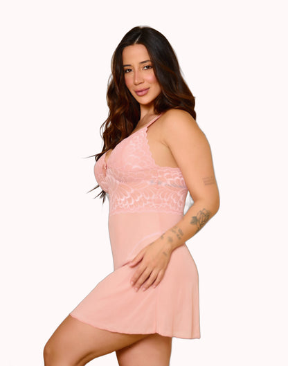 Camisola em tule com pérolas – Doce Malícia