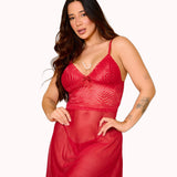 Camisola em tule com pérolas – Doce Malícia