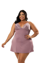 Camisola Plus Size em Branco – Doce Malícia