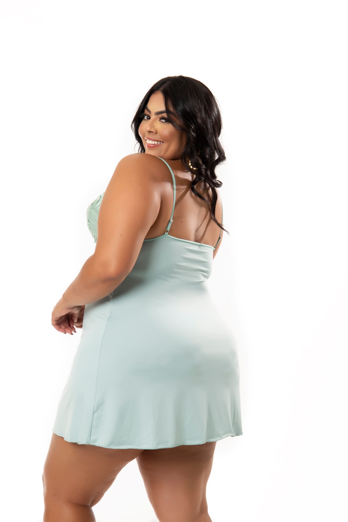 Camisola Plus Size em Branco – Doce Malícia