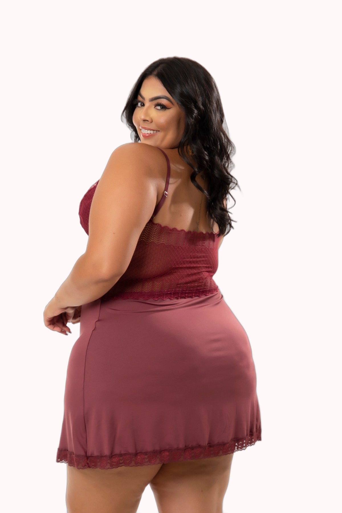 Camisola plus size em microfibra – Doce Malícia