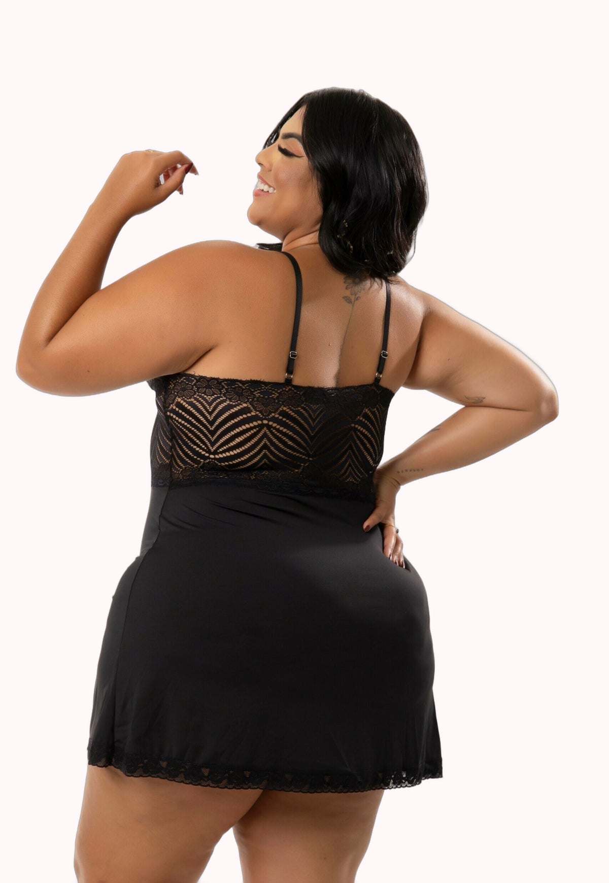 Camisola plus size em microfibra – Doce Malícia