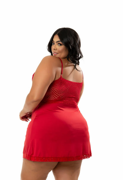 Camisola plus size em microfibra em Branco – Doce Malícia