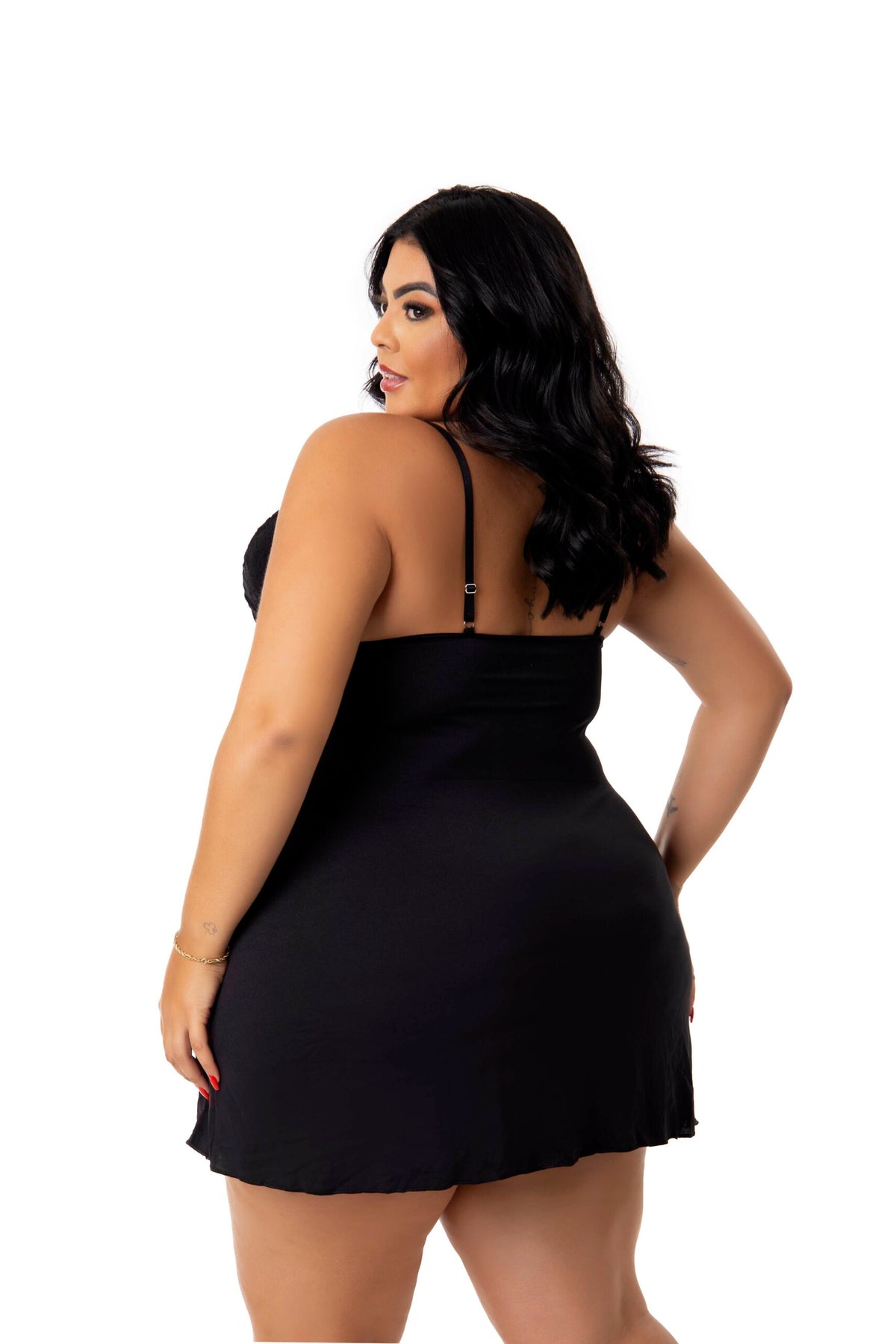 Camisola Plus Size em Branco – Doce Malícia