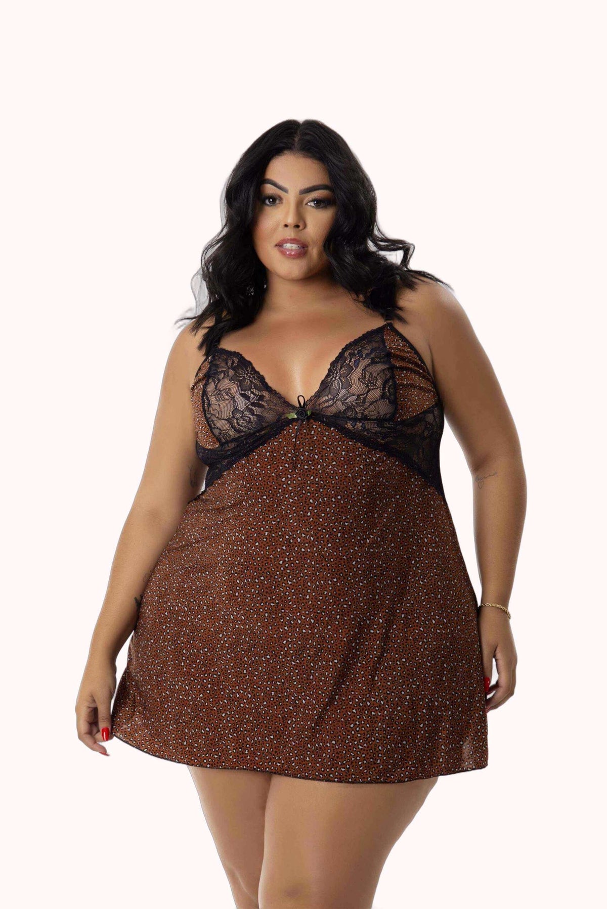 Camisola Plus Size em Liganete – Doce Malícia