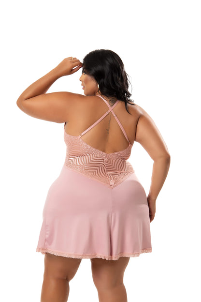 Camisola Plus Size Sexy em Branco – Doce Malícia