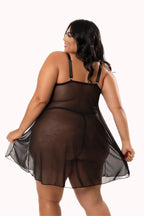 Camisola Sensual em Tule Plus Size – Doce Malícia