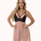 Camisola de Renda com Tule – Doce Malícia