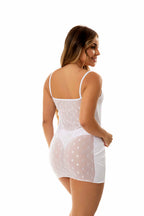 Camisola Sensual com Transparência nas Costas em Branco – Doce Malícia