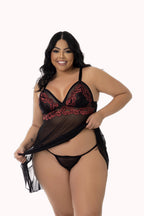 Camisola Sensual em Tule Plus Size – Doce Malícia