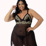 Camisola Sensual em Tule Plus Size – Doce Malícia