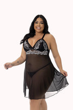 Camisola Sensual em Tule Plus Size – Doce Malícia