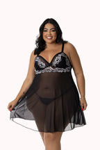 Camisola Sensual em Tule Plus Size – Doce Malícia