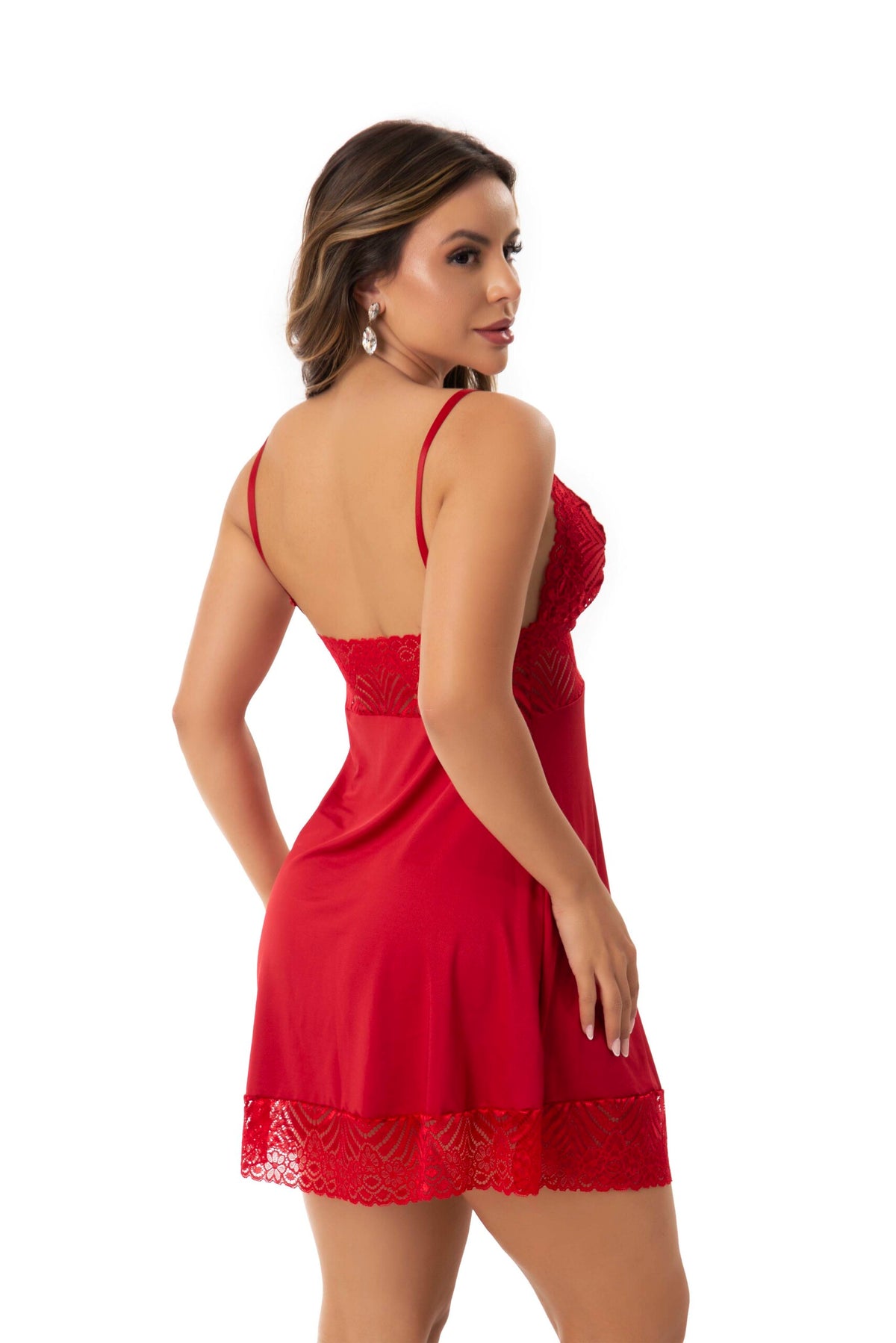 Camisola sexy com renda em Branco – Doce Malícia
