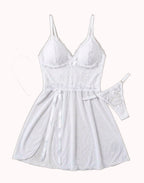 Camisola Sexy em Tule com Fenda – Doce Malícia