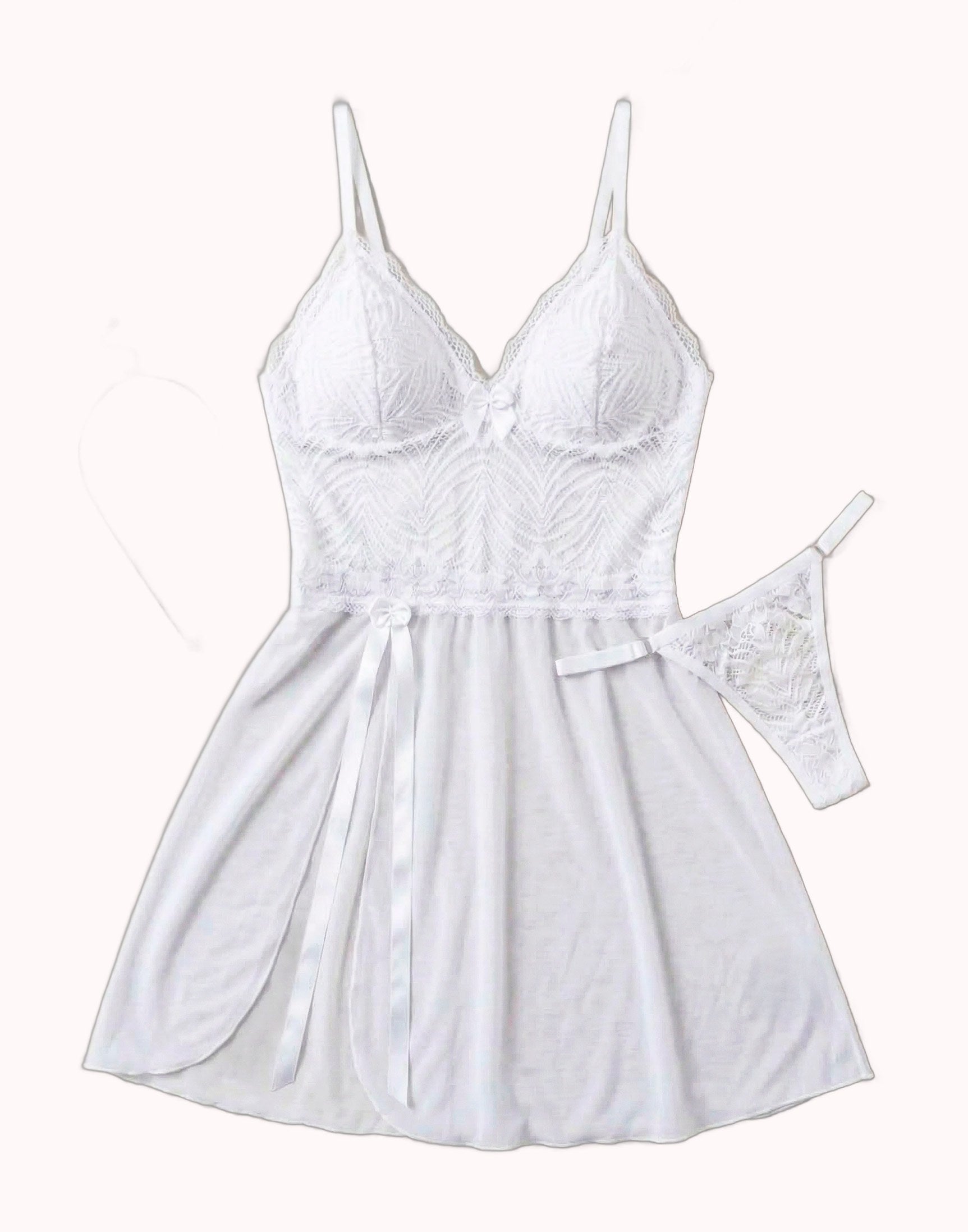 Camisola Sexy em Tule com Fenda – Doce Malícia