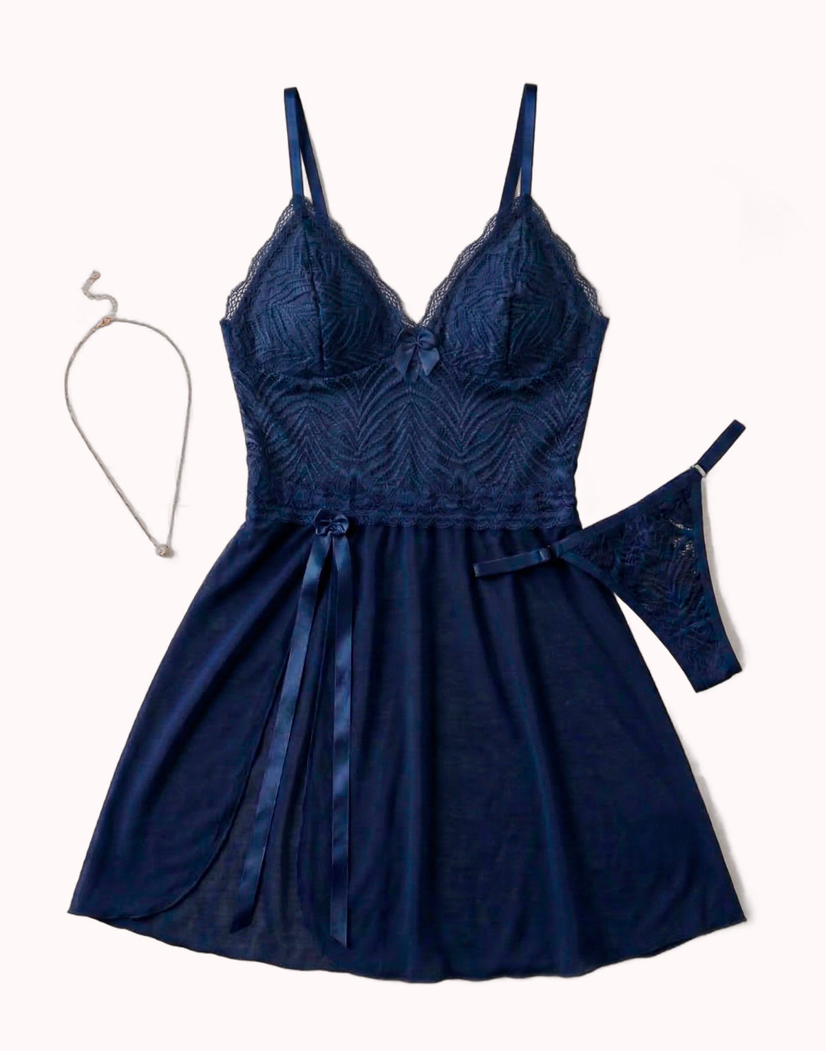 Camisola Sexy em Tule com Fenda – Doce Malícia