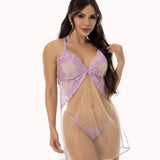 Camisola Transparente com Calcinha – Doce Malícia