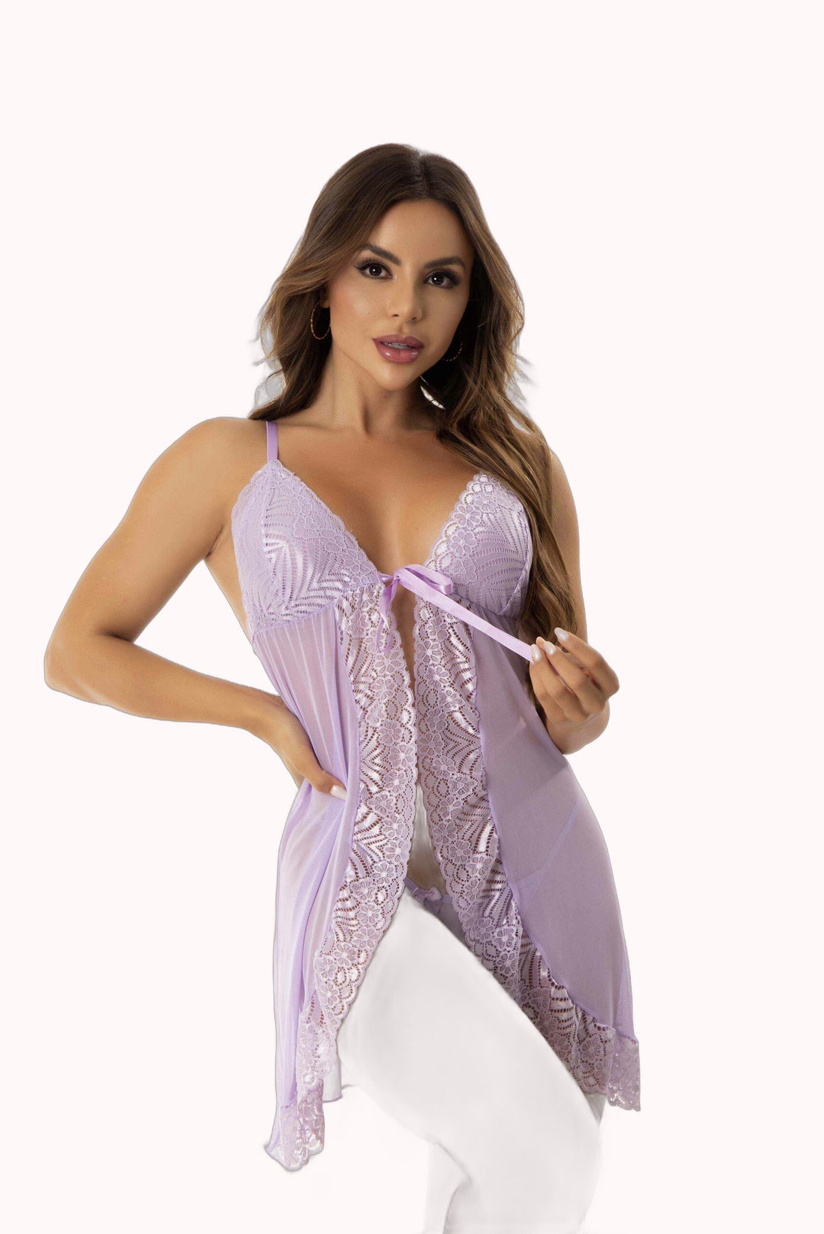 Camisola em Tule com Calcinha – Doce Malícia