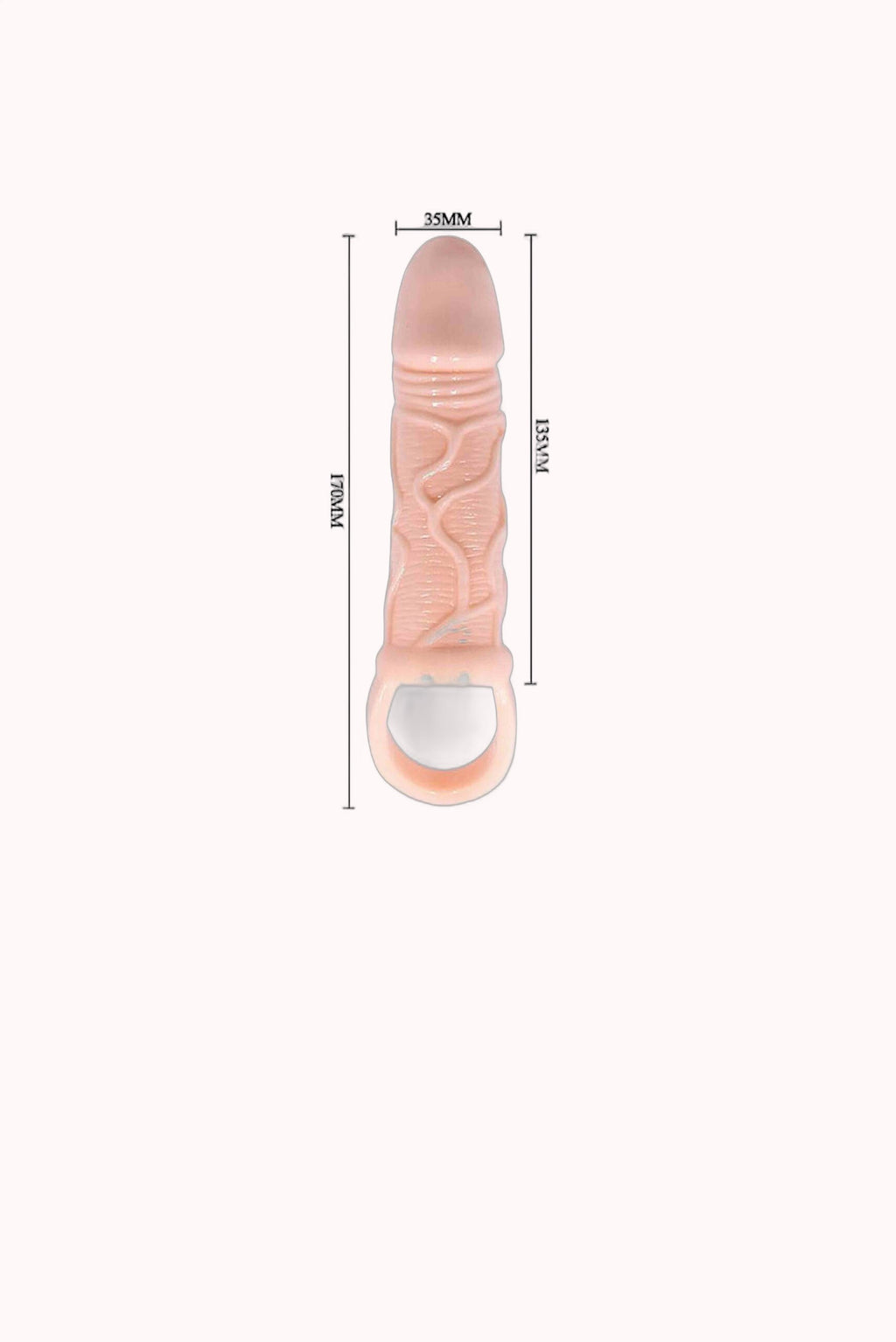 Capa Extensora Peniana com Suporte – 13,5cm – Doce Malícia