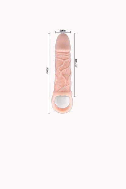 Capa Extensora Peniana com Suporte – 13,5cm – Doce Malícia