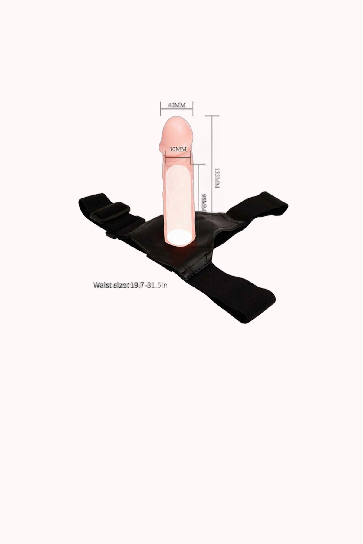 Cinta com Capa Peniana e Vibro – 15,5×4,2cm – Doce Malícia