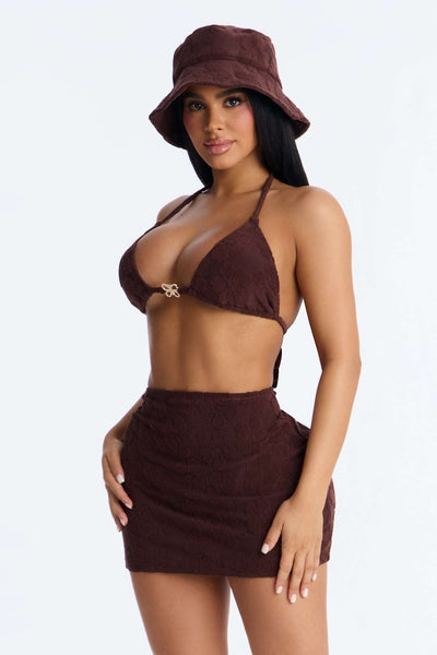 Chapéu Bucket Feminino Borboleta Marrom – Doce Malícia