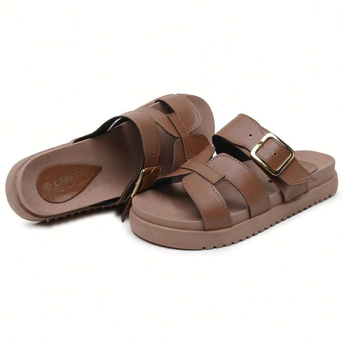 Chinelo Slide Feminino Café – Doce Malícia — Doce Malícia