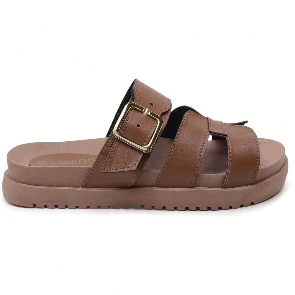 Chinelo Slide Feminino Café – Doce Malícia
