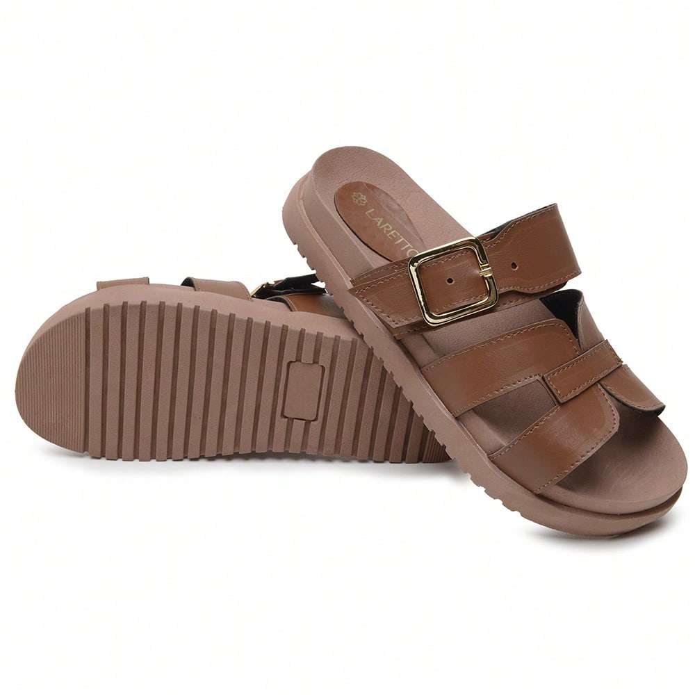 Chinelo Slide Feminino Café – Doce Malícia