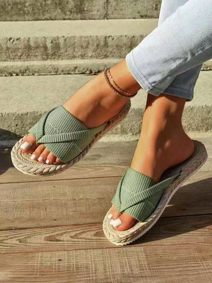 Chinelo Slide Cross Canelado – Doce Malícia
