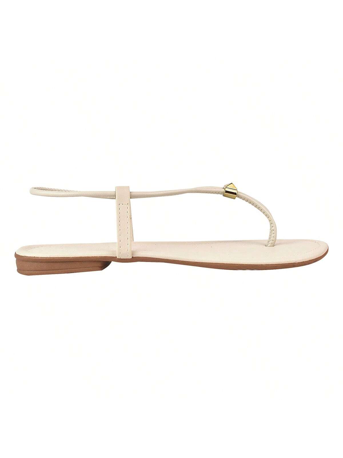 Sandália Rasteira T-Strap Pink com Stud – Doce Malícia