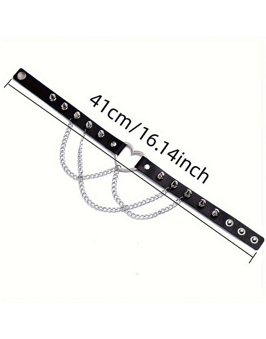 Coleira Choker Ajustável com Correntes em Preto – Doce Malícia