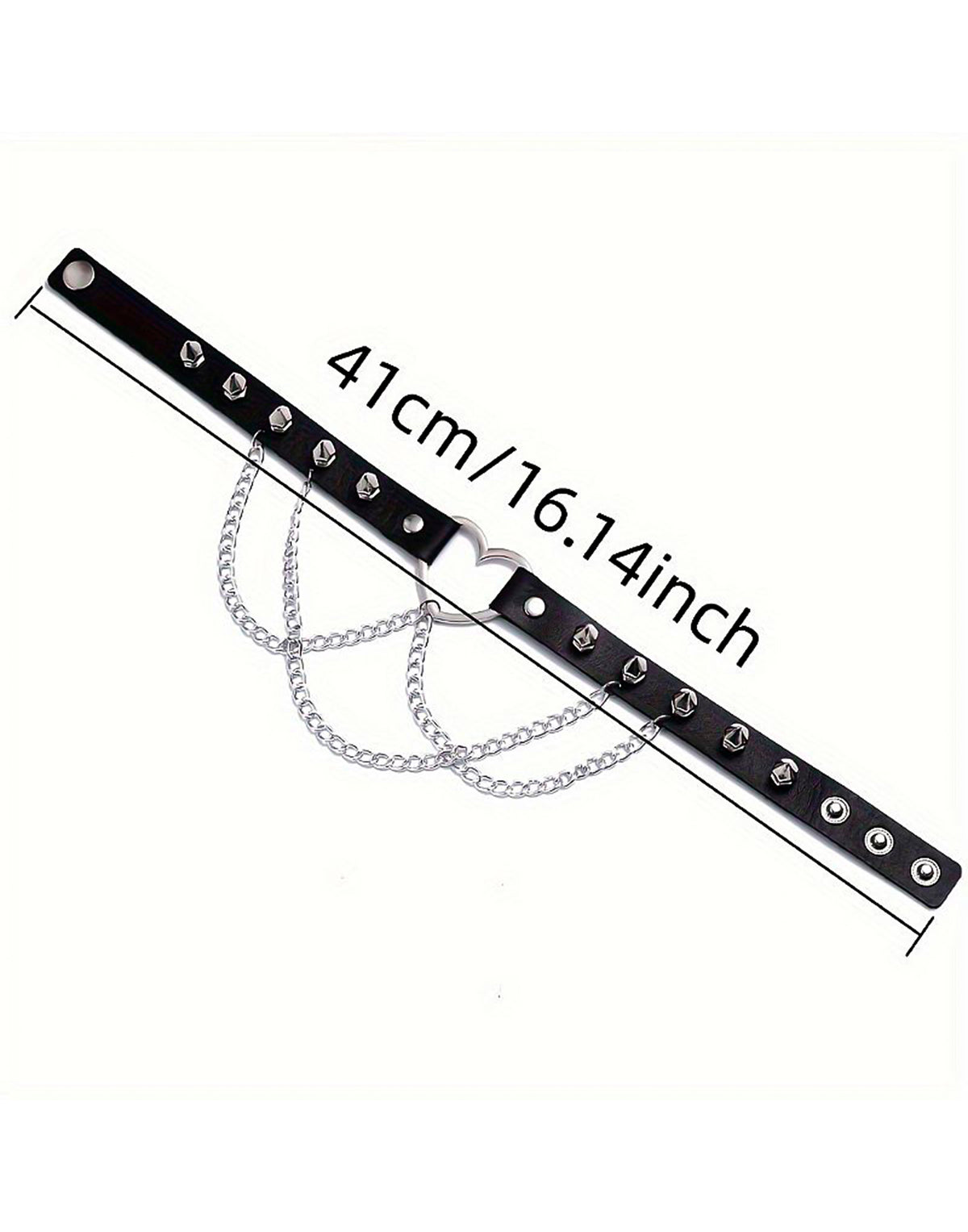 Coleira Choker Ajustável com Correntes em Preto – Doce Malícia