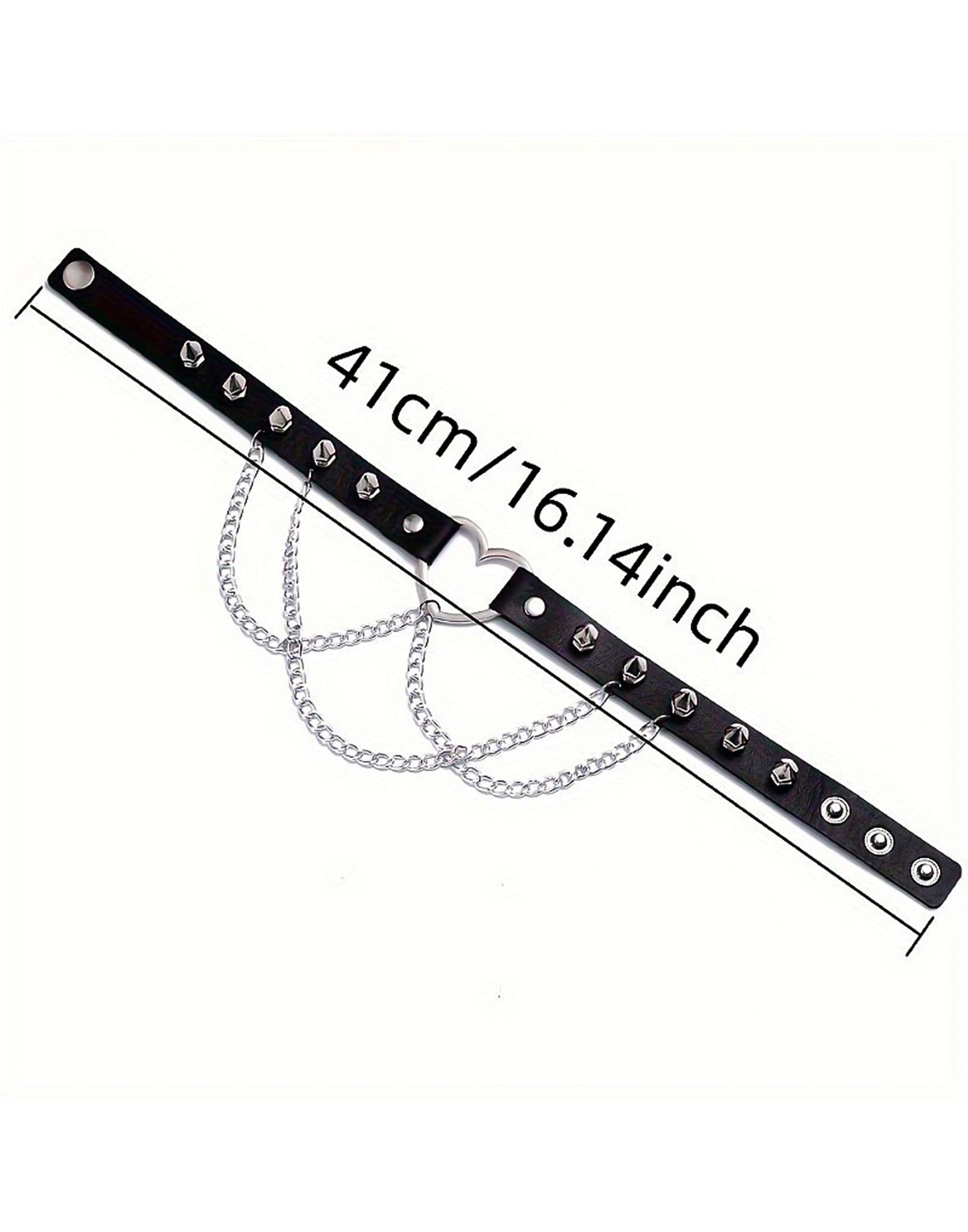Coleira Choker Ajustável com Correntes em Preto – Doce Malícia