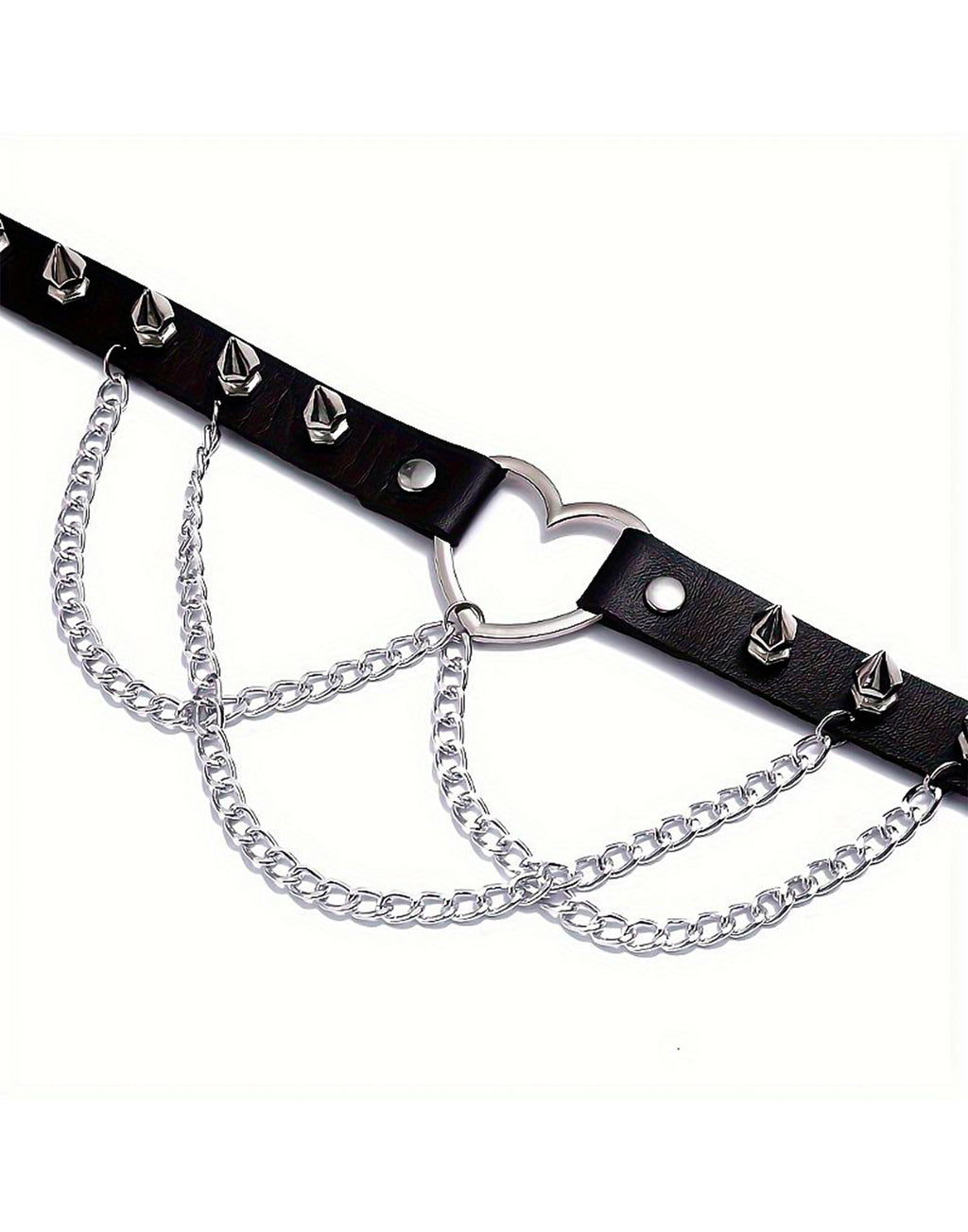 Coleira Choker Ajustável com Correntes em Preto – Doce Malícia