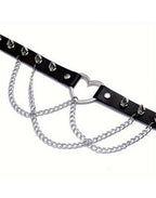 Coleira Choker Ajustável com Correntes em Preto – Doce Malícia