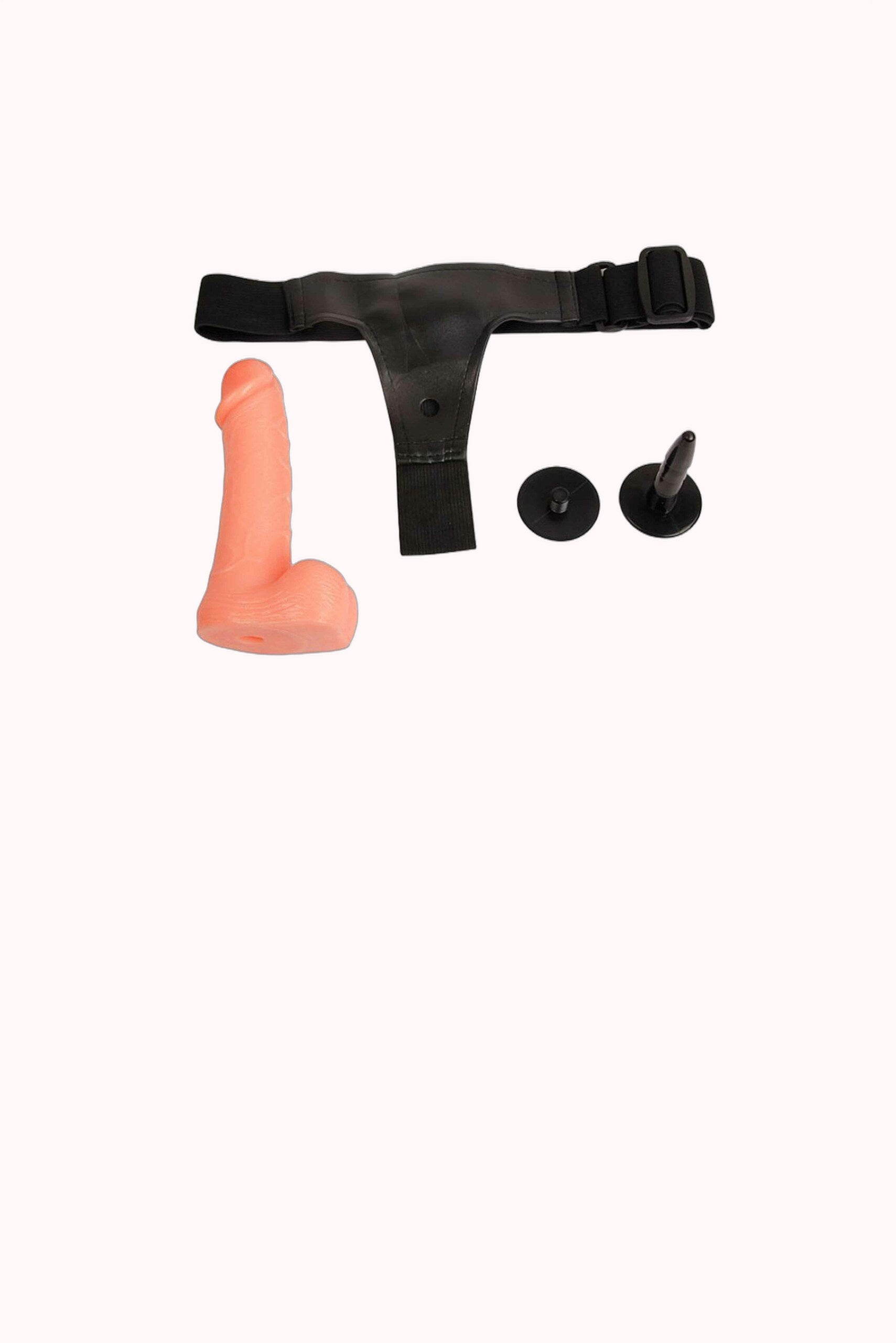 Cinta com Pênis em Silicone – 18,5cm×4,0cm – Doce Malícia