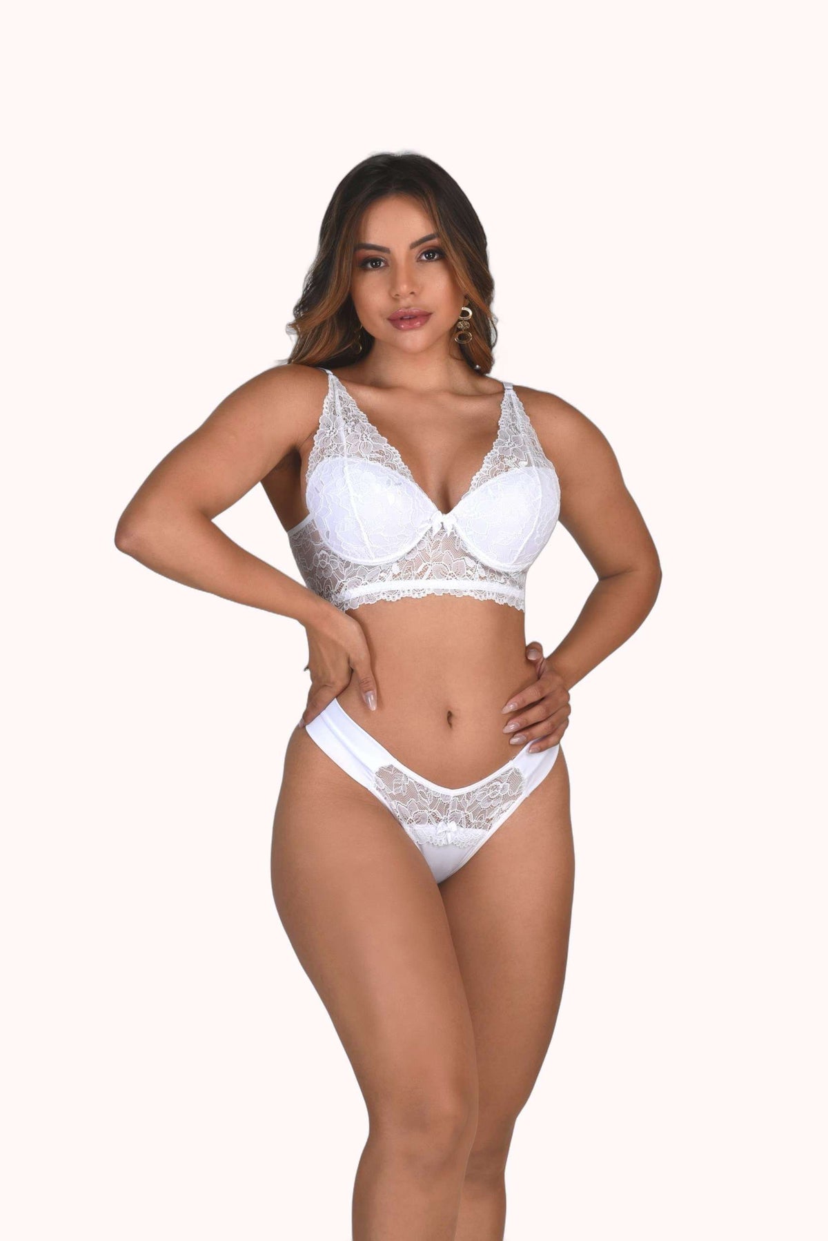 Conjunto com detalhe em renda – Doce Malícia