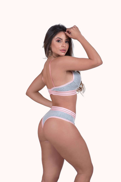 Conjunto conforto com elástico trabalhado – Doce Malícia