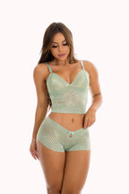 Conjunto Cropped em Renda – Doce Malícia