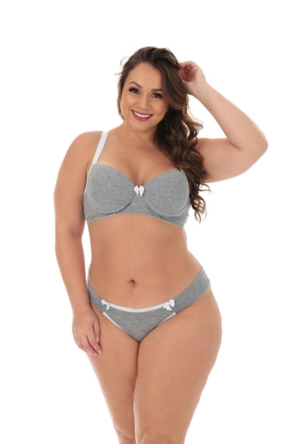 Conjunto de bojo conforto Plus Size em cores sortidas – Doce Malícia