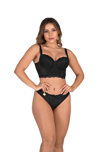 Conjunto de bojo em renda em cores sortidas – Doce Malícia