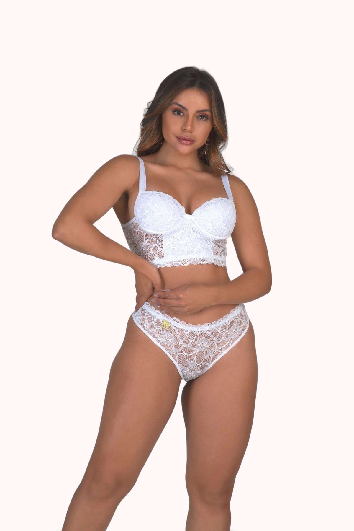 Conjunto de bojo em renda – Doce Malícia
