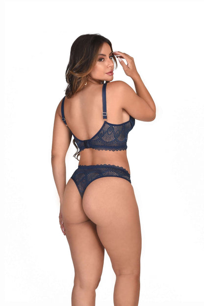 Conjunto de bojo em renda em cores sortidas – Doce Malícia