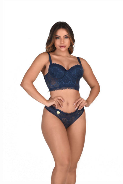 Conjunto de bojo em renda em cores sortidas – Doce Malícia