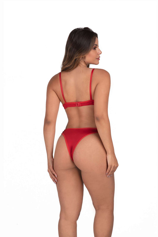 Conjunto de lingerie em microfibra em cores sortidas – Doce Malícia
