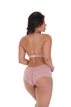 Conjunto de lingerie sem bojo em Branco – Doce Malícia