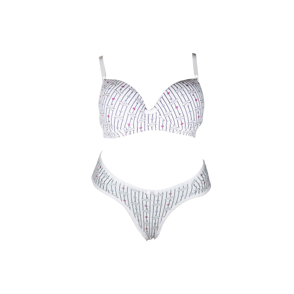 Conjunto em algodão estampado em cores sortidas – Doce Malícia